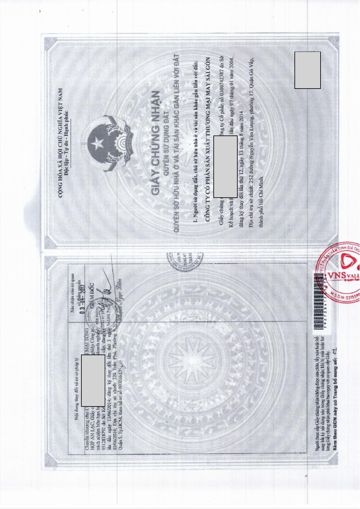 Chứng thư thẩm định giá - trang 4
